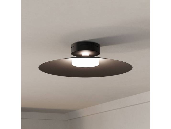 EGLO LED-Smart-Deckenlampe Conomavilla-Z, schwarz Ø 45 cm CCT RGB dimmbar, schwarz, für Wohn- / Esszimmer, Metall, Modern, Wandleuchte, Wandlampe Innen