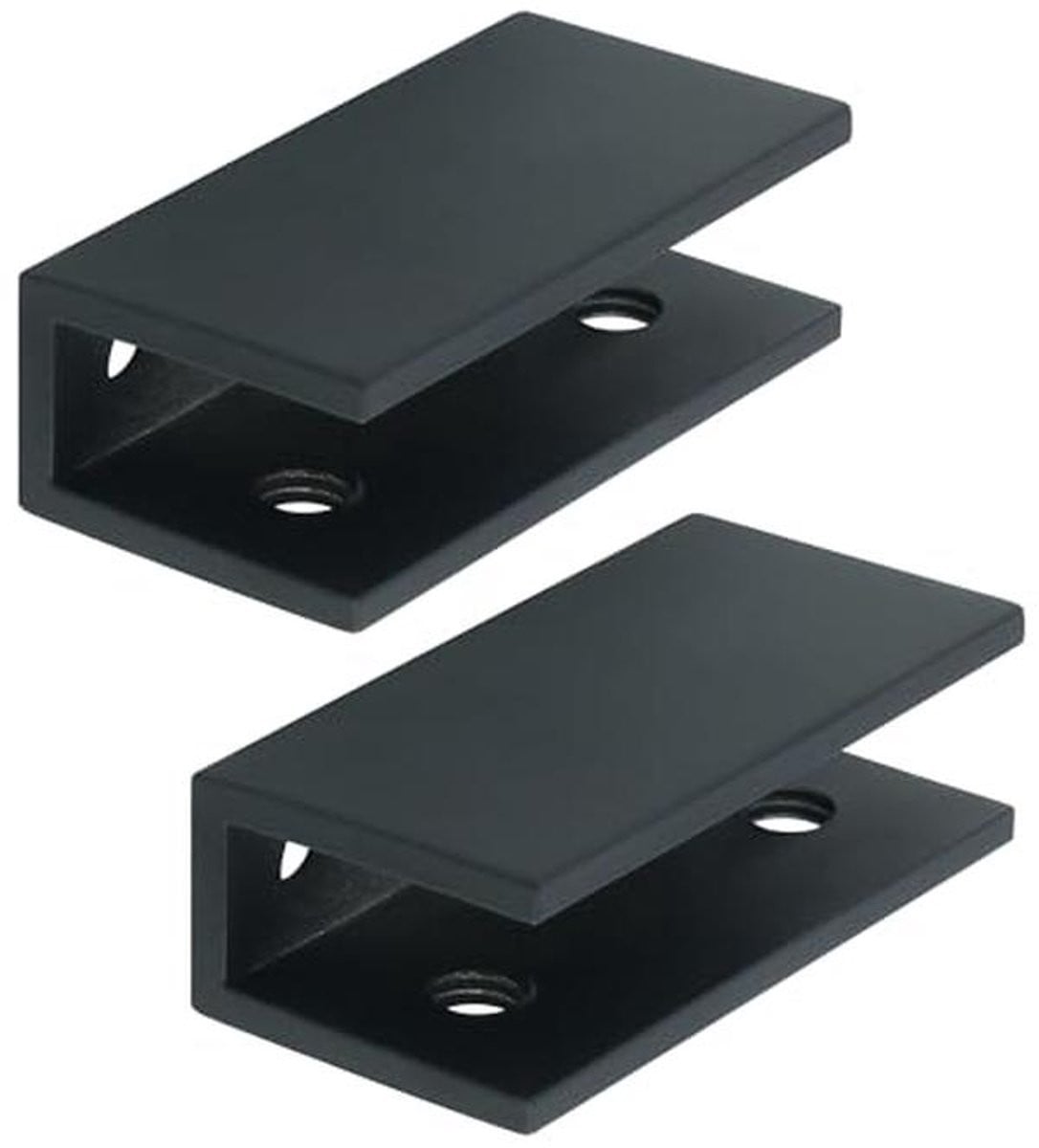 Glazen Klemmen en Plankhouders van Roestvrij Staal met Klembevestiging voor Glasplaten, 6 cm