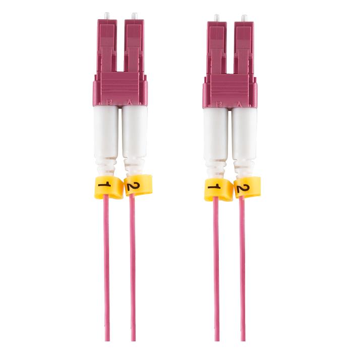 LogiLink Extra dünnes OM4 LWL Patchkabel LC-LC Duplex, 7,5 m (7.50 m) (FS4LC07)