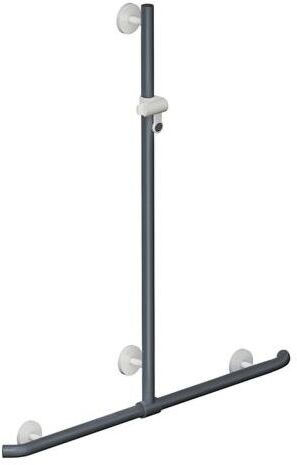 Hewi System 800 K Duschhandlauf 950.35.4S9118 Sonderlänge, senfgelb, mit verschiebbarer Brausehalterstange