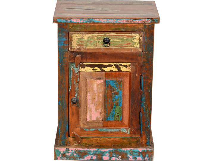 Kommode South Natur, Bunt Holz B 55 H 73 cm