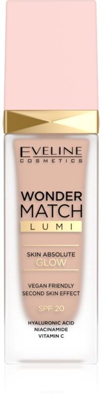 Eveline Cosmetics Wonder Match Lumi moisturising smoothing foundation SPF 20 shade 15 Natural Neutral 30 ml