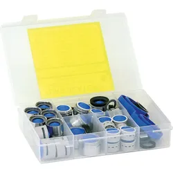 Service-Box versch. Standard-Turbulatoren mit Prüfzeichen