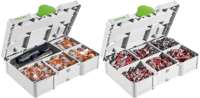 Set Festool Wago Klemmen-Set SYS3 S 76-WAGO-Set + Festool Dübel-Set SYS3 S 76-DBL-Set