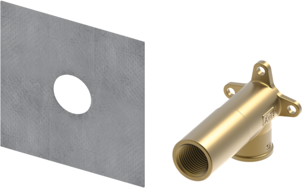 TECE TECEprofil System-Wandscheibe 9021017 TECE Rp 1/2 x Rp 1/2 Rotguss, lange Ausführung