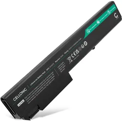Cellonic Akku für HP EliteBook 8540p, 8530p, 8530w, 8730w, 8540w, 8740w, 8740p (4400 mAh), Notebook Akku, Schwarz