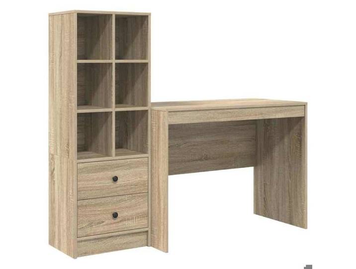 Marron Table de travail - Bureau 1 place - avec tiroir 2 pcs - Chêne Sonoma m2285