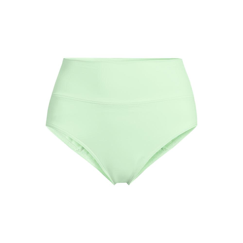 Bikinihose zum Umschlagen, High Waist, für Damen, Damen, size: regular, Grün, Nylon-Mischung, by Lands' End
