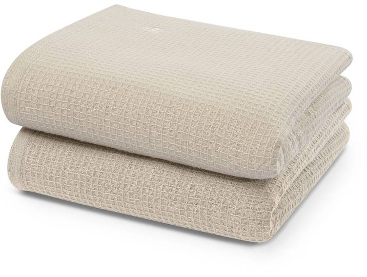 Handtücher ROSS Waffelpique , beige (natur), B:50cm L:100cm, Frottier, Baumwolle, Handtücher, Handtücher, 100% Baumwolle