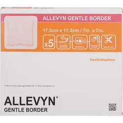 Allevyn Gentle Border 17.5x17.5cm Verband 5 ST