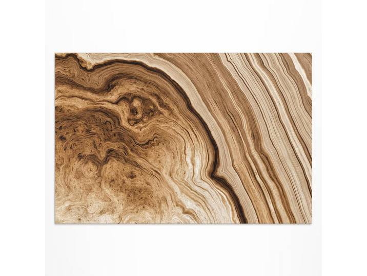 Wallfluent Teppich 120x180 cm Steinformen Naturmuster, Hellbraun, Kunststoff, 120x180 cm, Teppiche und Böden, Teppiche