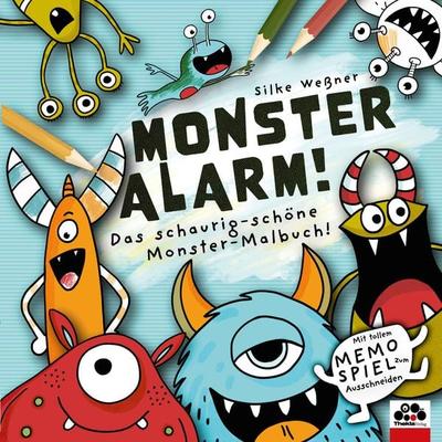 Monster-Alarm! Das schaurig-schöne Monster-Malbuch für Kinder ab 3 Jahren, Taschenbuch von Silke Wessner, Thekla Verlag, 978-3-945711-25-5