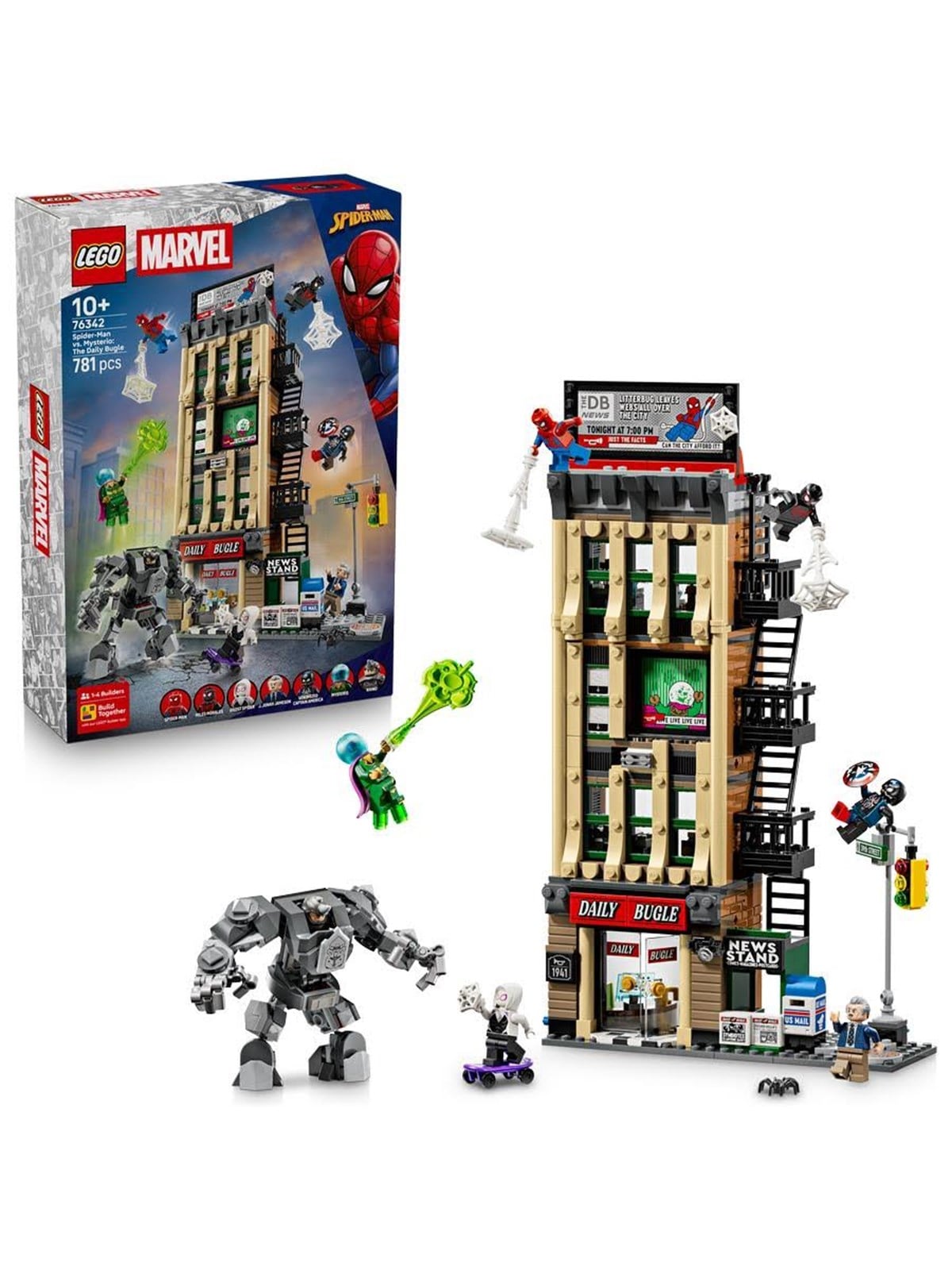 LEGO Marvel 76342 Spider-Man vs. Mysterio: Daily Bugle