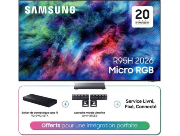 Samsung - Tv Rgb Tmr85r95h (2026) 85 (214 Cm) 4k - Smart Tv Ia, Anti-Reflet, Micro Rgb (Couleurs Ultra-Détaillées)