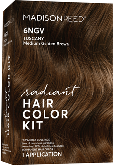 2243 Madison Reed Radiant Cream Color Permanent Hair Color Kit 6NGV Tuscany Brown