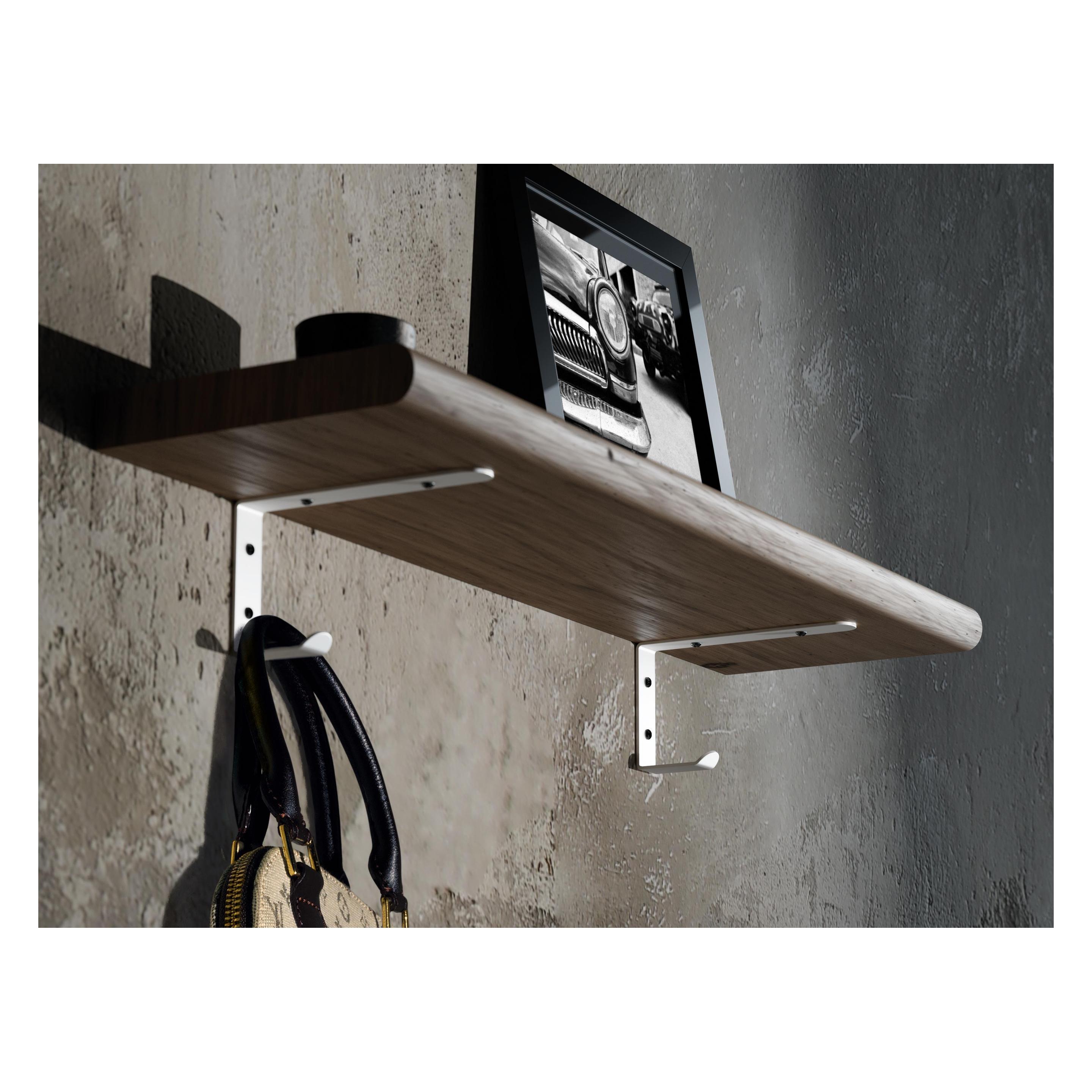 Bolis Regalhalter AA4F020, 20x4 cm, weiss (59001280)