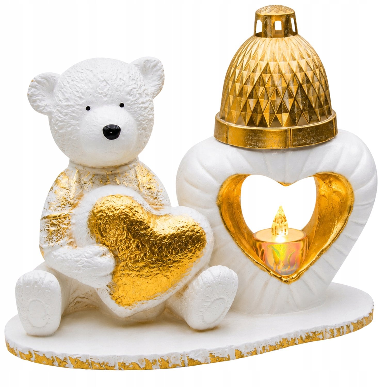 Decortrend Znicz Beer met LED Lampje - Elegante Grafdecoratie