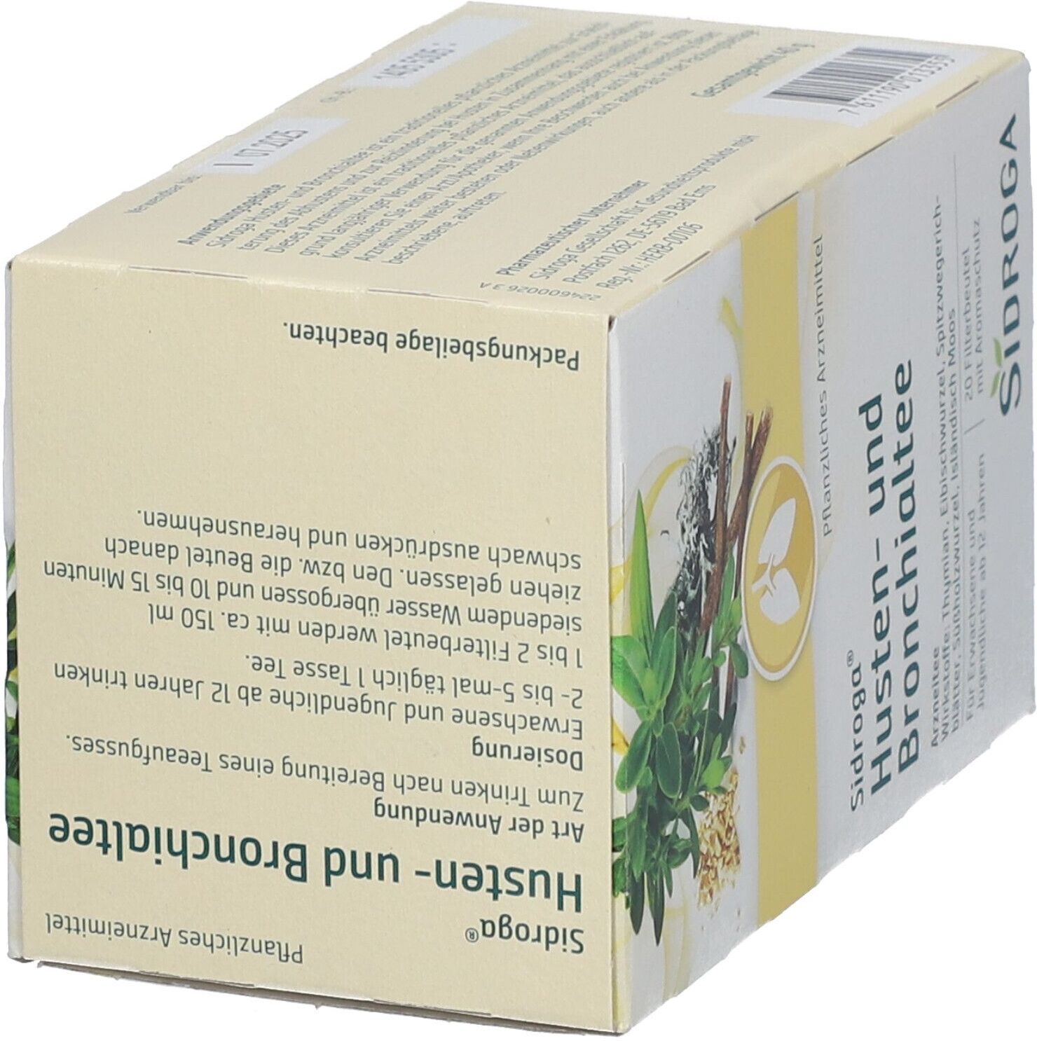 Sidroga® Husten- und Bronchialtee Filterbeutel 20 St 20 St Filterbeutel