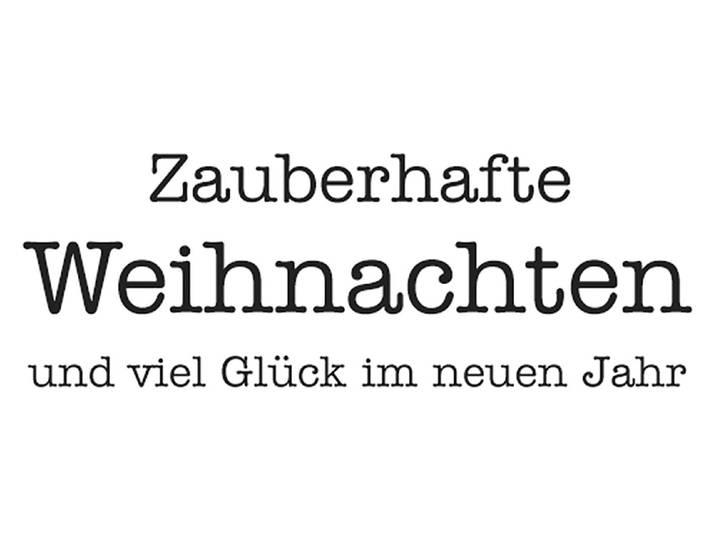 Rayher Statement-Stempel Zauberhafte Weihnachten 1.5 × 4 cm