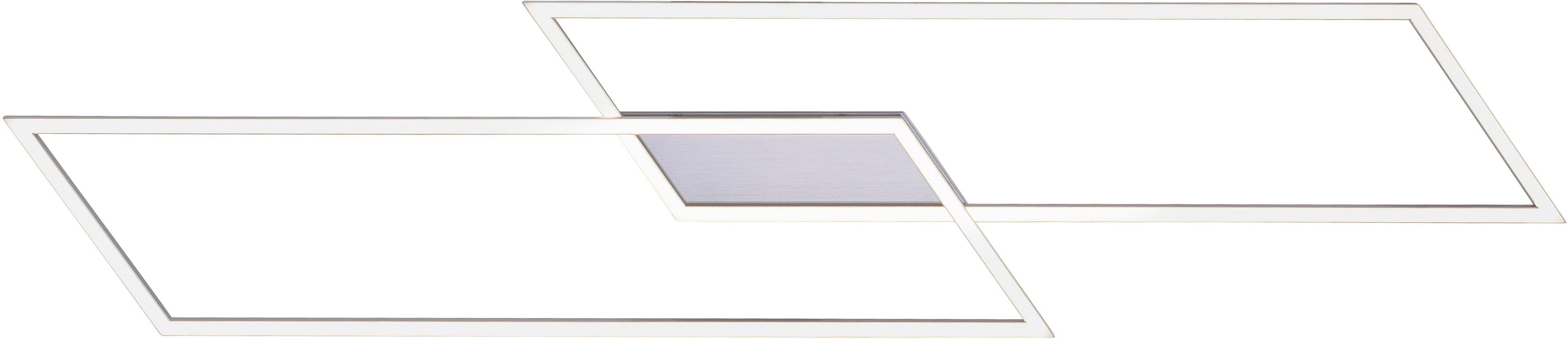 PAUL NEUHAUS LED Deckenleuchte "Inigo", silber (silberfarben), 2, H: 6,8cm, 1 Stk., Leuchten, Stufenlos dimmbar über vorhandenen Wandschalter, LED Deckenleuchte