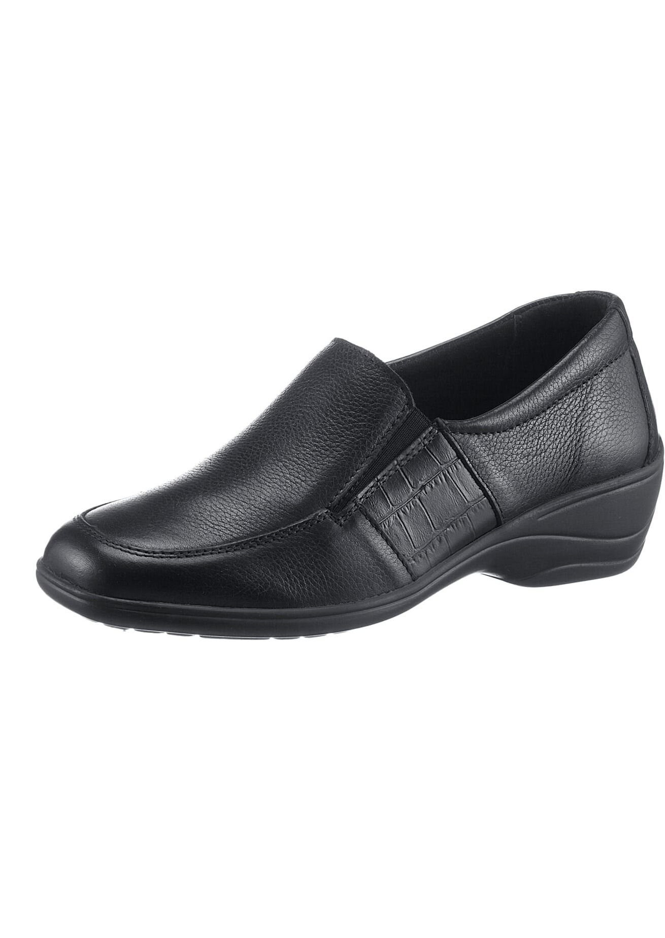 Slipper AIRSOFT, Damen, Gr. 40, Textil, schwarz, Glattleder, Schuhe Slipper schwarz 40, Textil