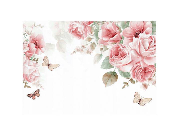 FOTOTAPETE Blumen Rosen Rosa Schlafzimmer 200x140