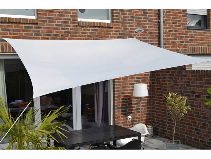 Sonnensegel FLORACORD, grau, B:250cm T:300cm, Polyester, Sonnensegel, Sonnensegel, BxT: 250x300 cm