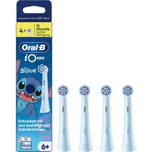 Oral-B Aufsteckbürsten iO Kids 6+, Disney Stitch, blau, 4 Stück