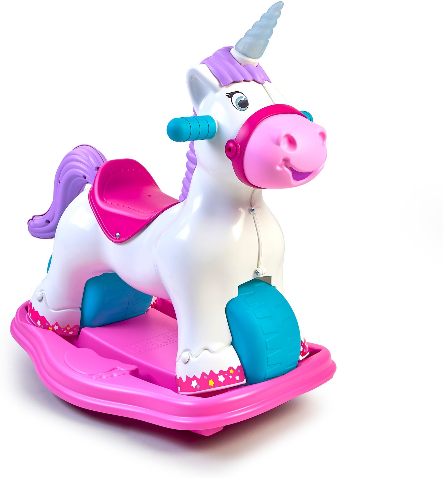 Feber Correpasillo convertible en Balancín Unicornio 2 In 1.
