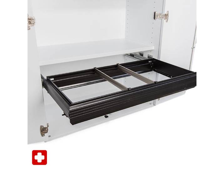 Hängeregistereinbauten Tradingzone Proline für Proline Flügeltürschränke 80 cm Schwarz, Neu