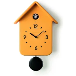 Guzzini, Wanduhr, Kukucksuhr mit Pendel Gelb