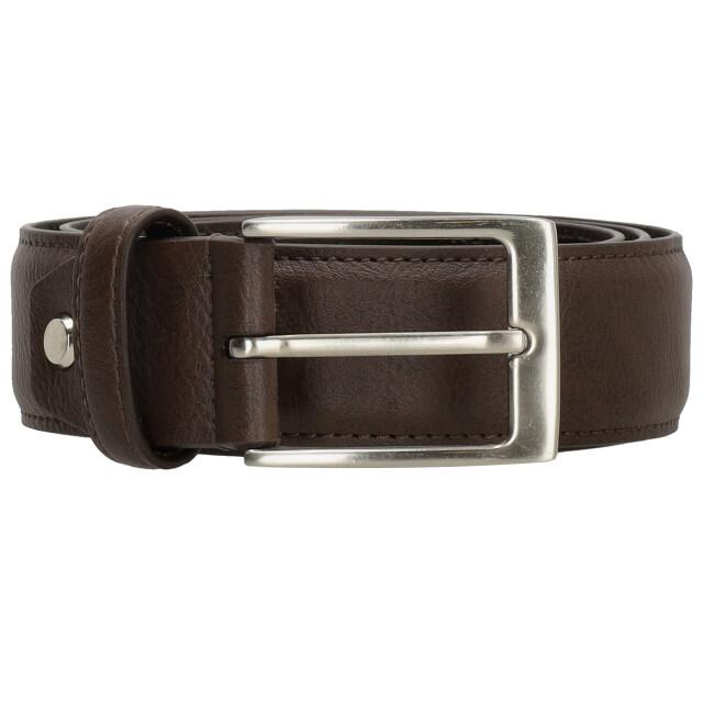 Zenino Lederen riem carson donkerbruin cm