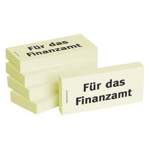 Bizstix Notiz 'Finanzamt' 75x35mm (75 x 35 mm) (1301010119)