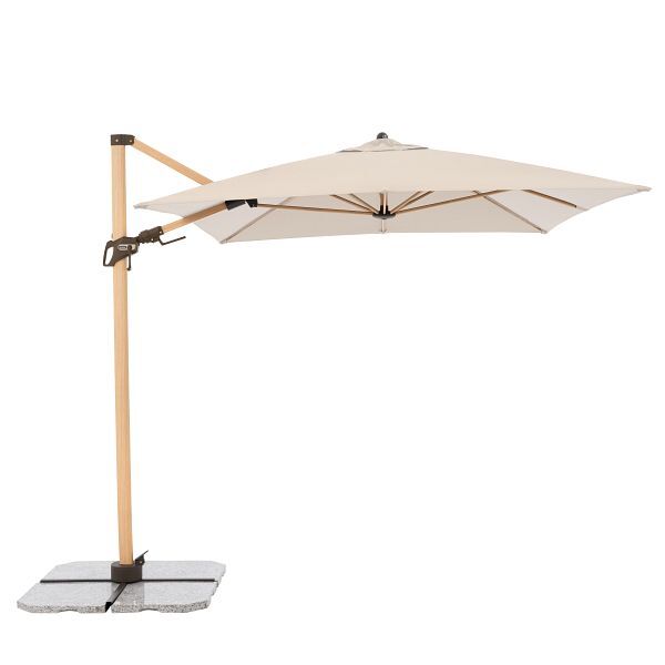 Sonnenschirm Kurbelschirm Ampelschirm Doppler Polyester 180 g/m² natur