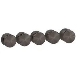 Gessi Origini Fertigmontageset Thermostat, 4-Wege, Vertikale/horizontale Wandmontage, 66338707, Farbe: PVD