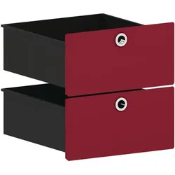viasit Schubkasten-Einsatz für schmale Regale »System 4« rot, 37.5x37.5x37.5 cm