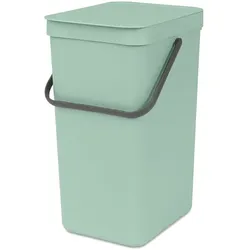 brabantia Abfallbehälter Sort&Go 16l Jade Green Kunststoff Grün