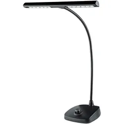 K&M LED Pianoleuchte 12298 mittig, Tasteninstrument Zubehör, Schwarz