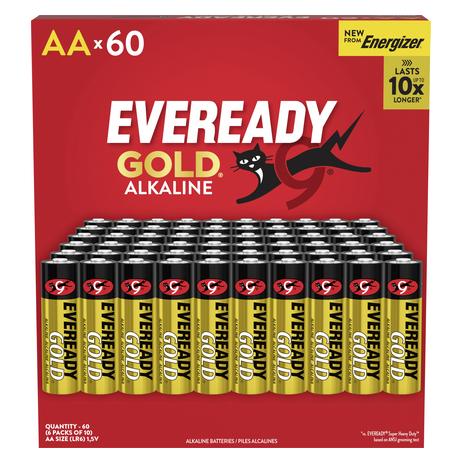 Eveready Gold Mignon (AA)-Batterie Alkali-Mangan 1.5 V 60 St. (60 Stk., AA) (E304395400)