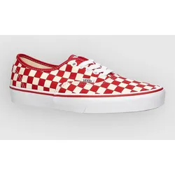 Vans Authentic Checkerboard Sneakers primary racing red / white Gr. 6.5