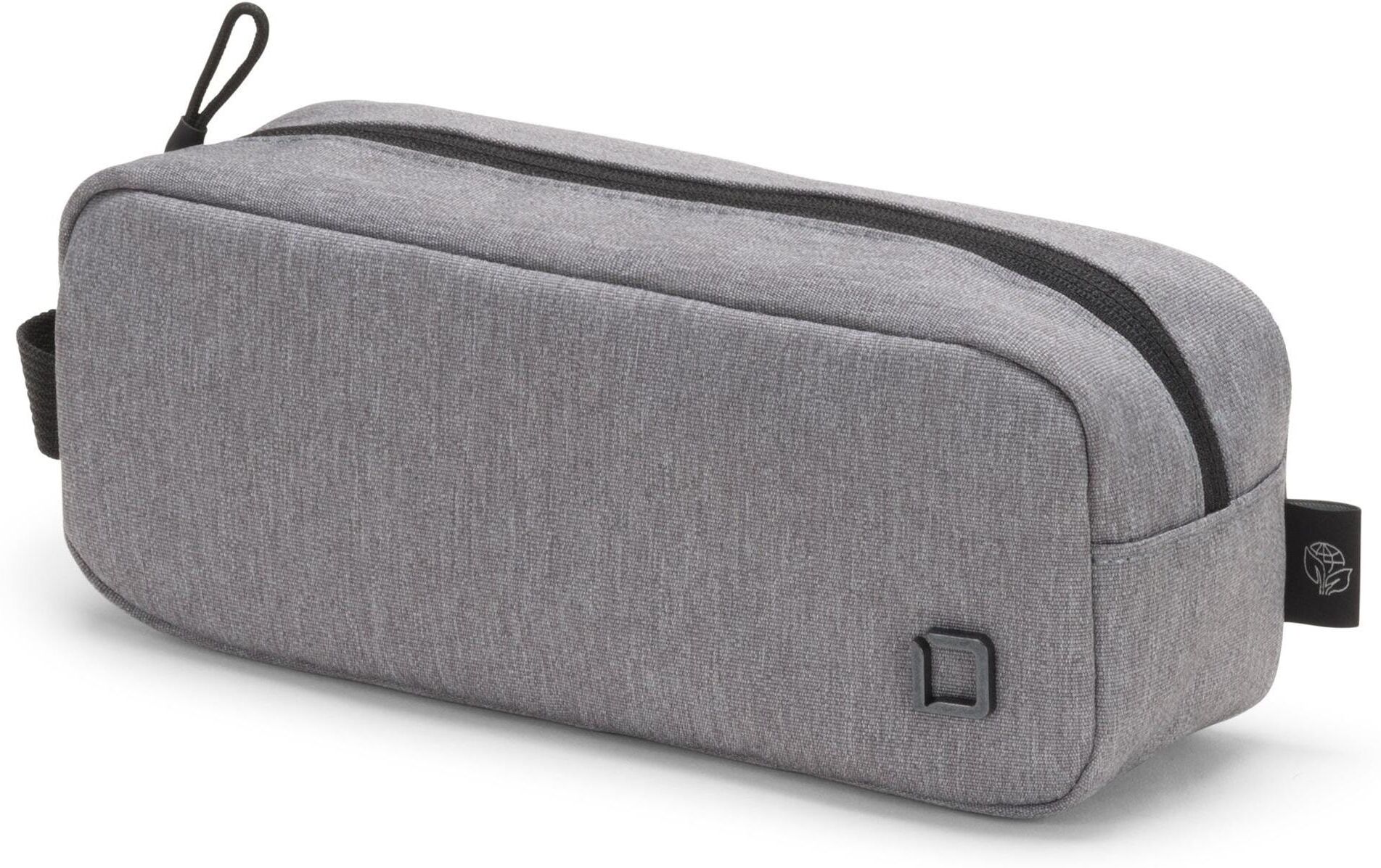 Reisetasche DICOTA "Eco Accessories Pouch MOTION", Damen, Gr. B/H/T: 23cm x 9cm x 8cm, grau, Polyester, Taschen Reisetasche grau B/H/T: 23cm x 9cm x 8cm