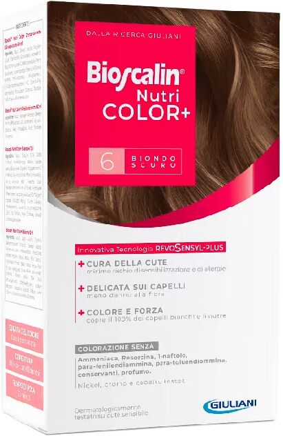 Boiron Bioscalin Coloração Cabelo 6 Louro Escuro Nutri Color+