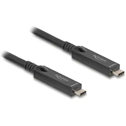 Delock Aktives Optisches USB-C 8K Video + Daten + PD Kabel 10 m (10 m, USB 3.2 Gen 2, 60 W), USB Kabel