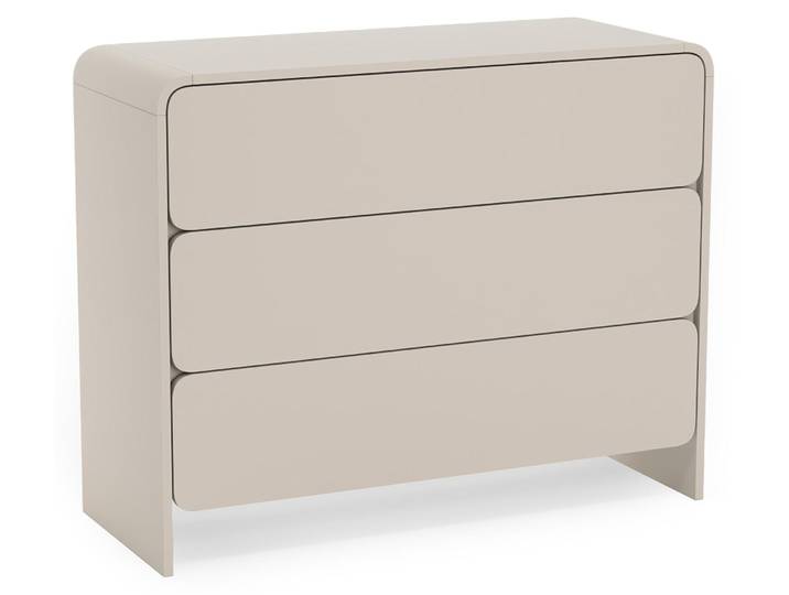 Selsey Lummo - Commode à 3 tiroirs\, cachemire\, 100 cm