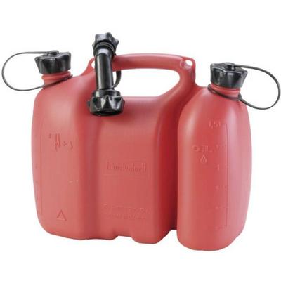 Doppelkanister PROFI 3+1,5 L, HD-PE rot, mit UN-Zulassung, Zubehör schwarz