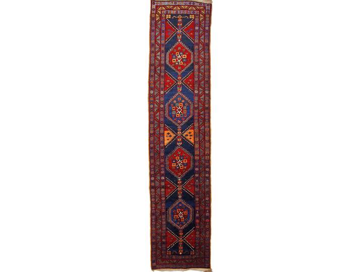 Russia Antik Teppich 97x431 Handgeknüpft Orientteppich Perserteppich Läufer Wolle