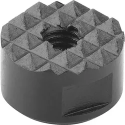GRIPPERS UND EINSÄTZE RUND D2=10, L3=12, FORM:F GERIFFELT, WERKZEUGSTAHL GEHÄRTET UND BRÜNIERT
