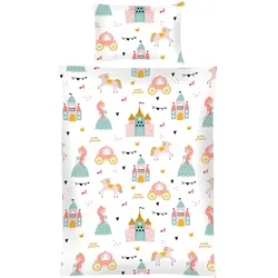 Bestgoodies Kinder Betten-Set inkl. Bettwäsche 100x135cm / 40x60cm - Prinzessin