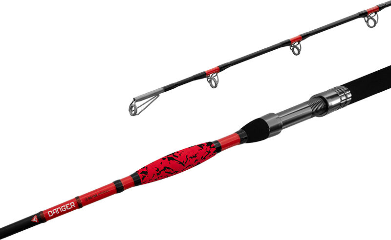 Canne carnassier Canne Delphin DANGER CatFISH 285cm/350g/2pcs Brown, Black, Beige, Silver 285cm/350g/2pcs