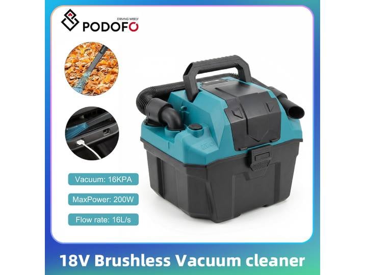 Aspirateur Podofo 200W rechargeable, aspirateur humide/sec pour la maison, aspirateur portable pour la maison, la voiture et les animaux domestiques, mini aspirateur